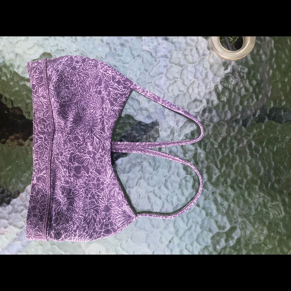 Lululemon floral sports bra size 8